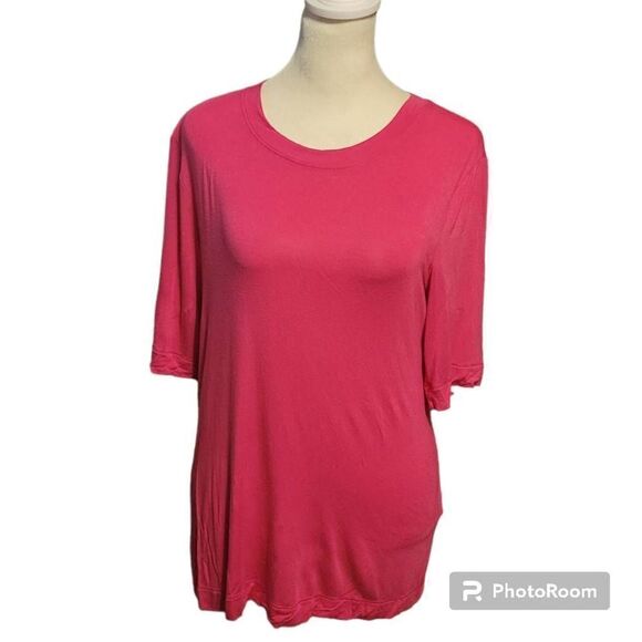 BANANA REPUBLIC Modal Collection T-shirt size S Hot Pink - Picture 1 of 6